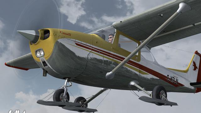 Cessna 172N Skyhawk II Ski for FSX/P3D by Carenado