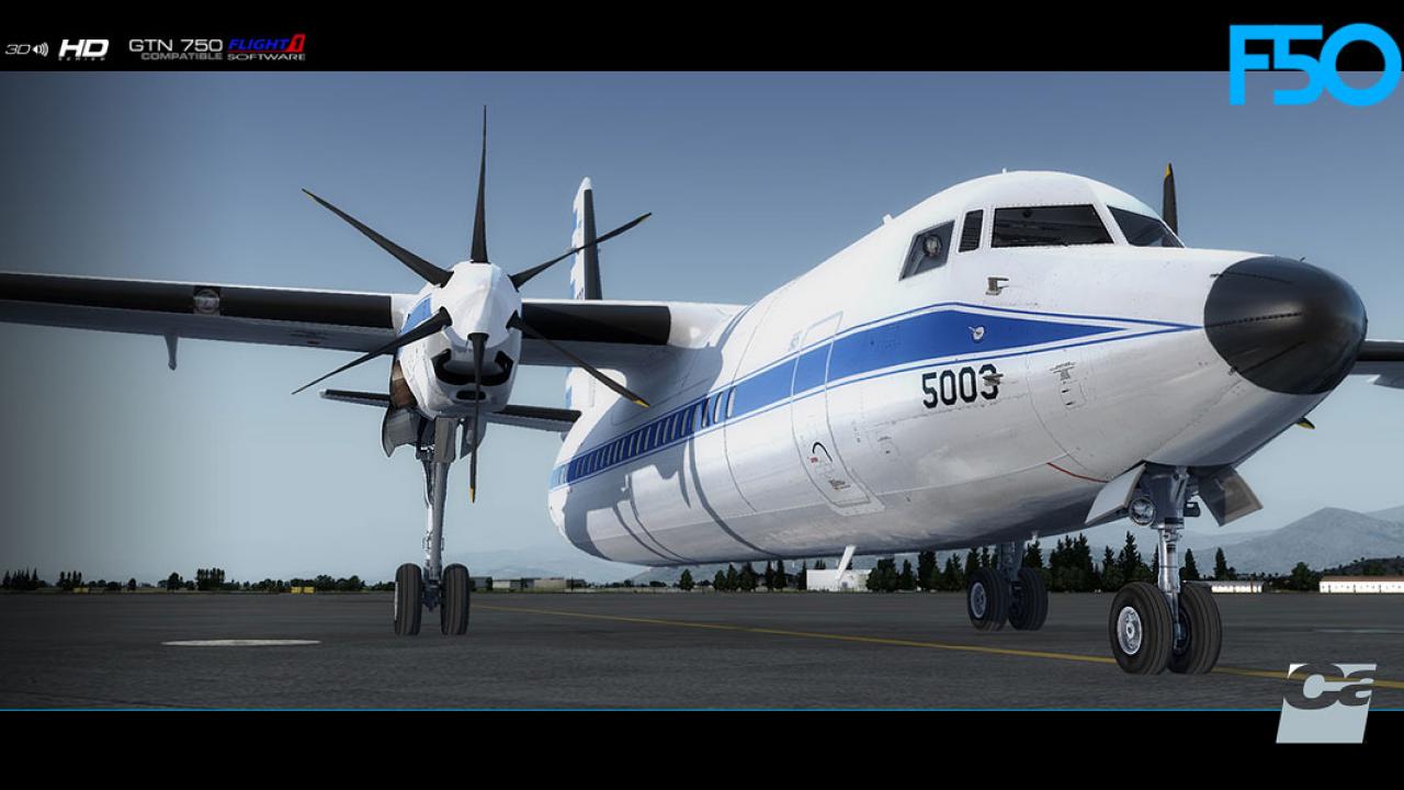 Fokker 50 for FSX/P3D by Carenado