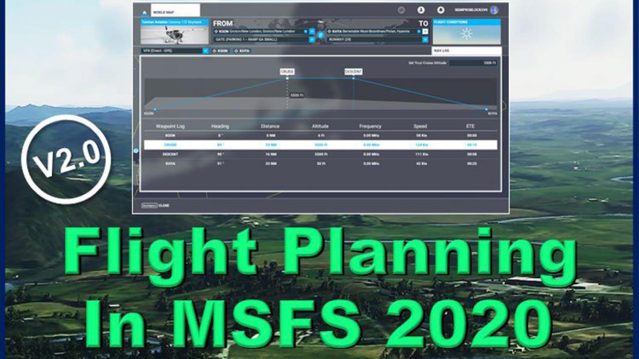 Flight Planning in MSFS (2020) Tutorial Videos by TopSkills