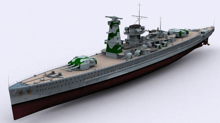 Admiral Graf Spee Battleship for FSX by Deltasim Studio