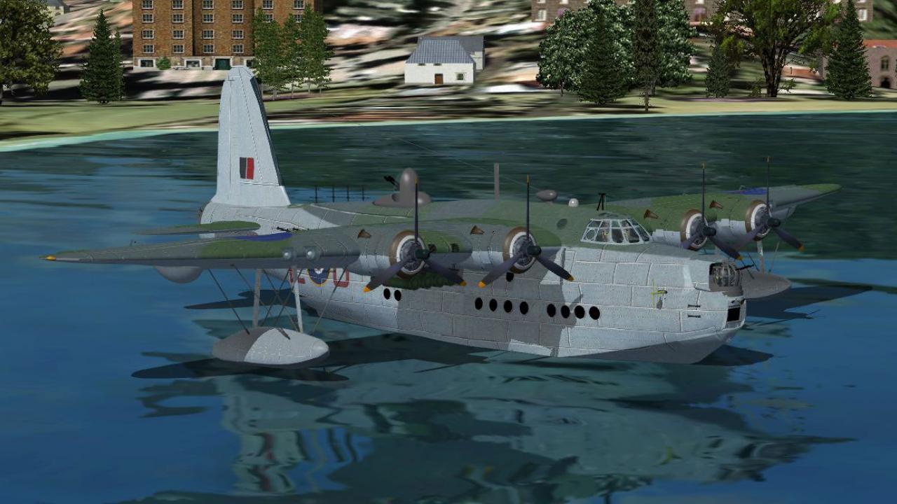 Microsoft Flight Simulator 2004: a Century of Flight. Гидросамолеты для fs2004. Fs2004 short Sunderland. First class fs2004 short Sunderland.