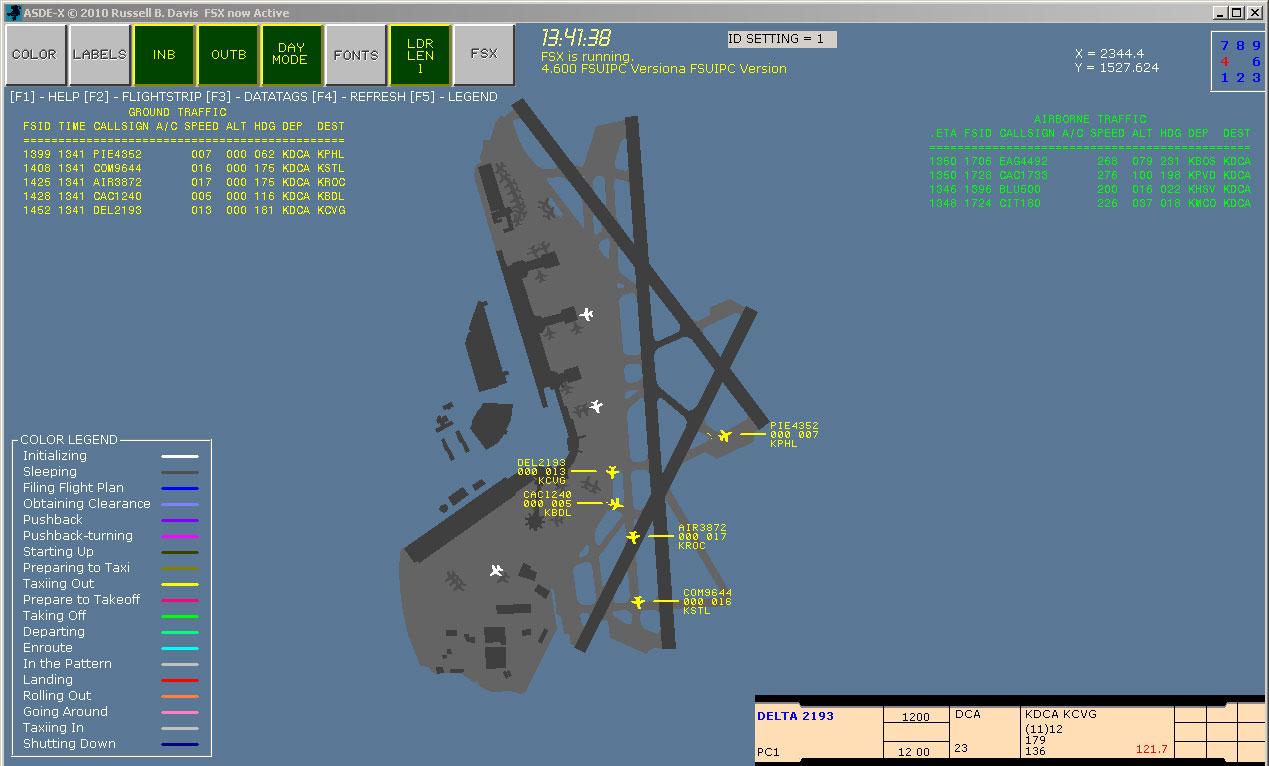 ASDE-X Airport Situational Display Enhancement for FSX by Thrill-Rider ...