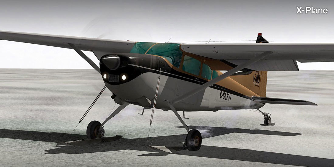 Cessna C185F Skywagon Bush Extension Pack for X-Plane by Carenado