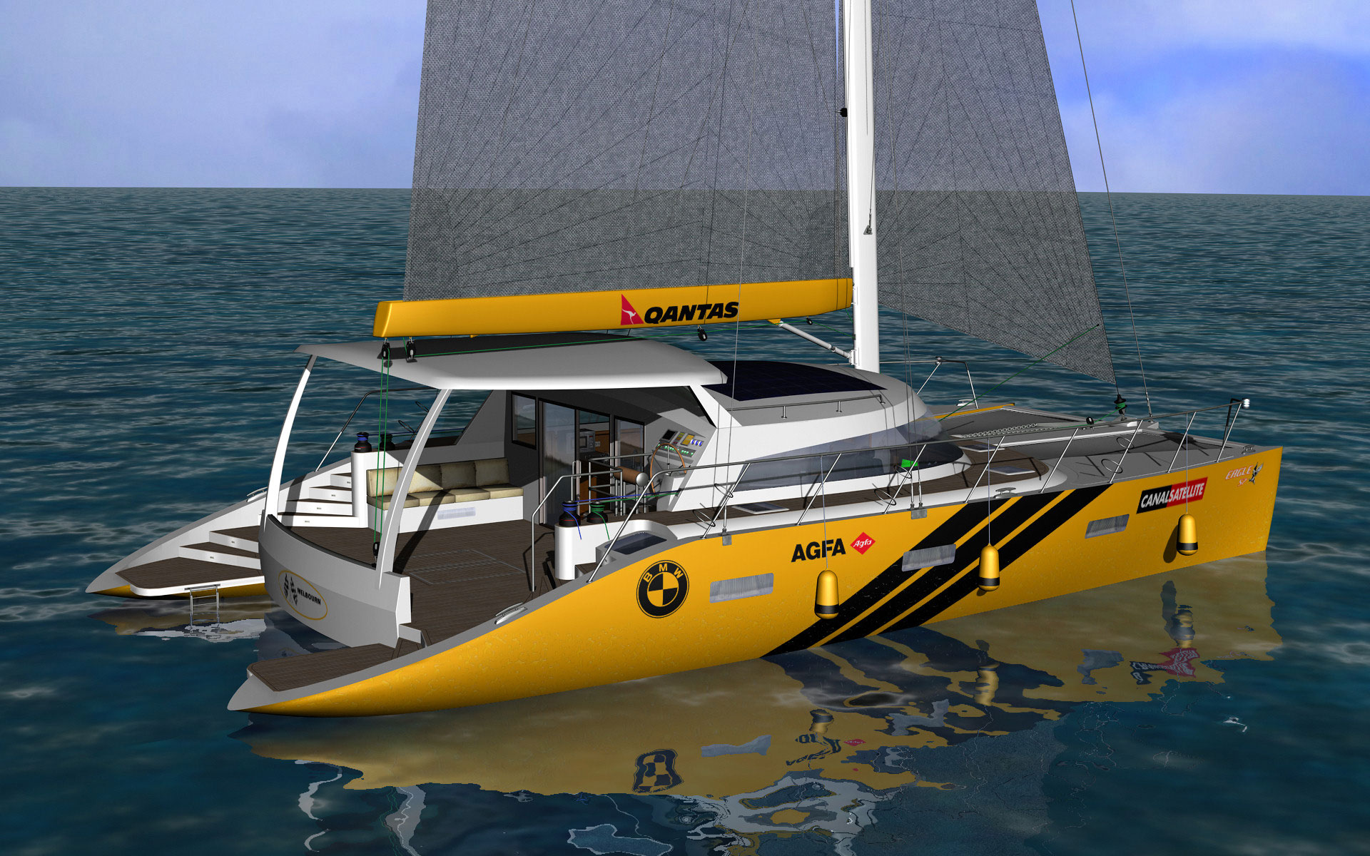 catamaran sailing simulator