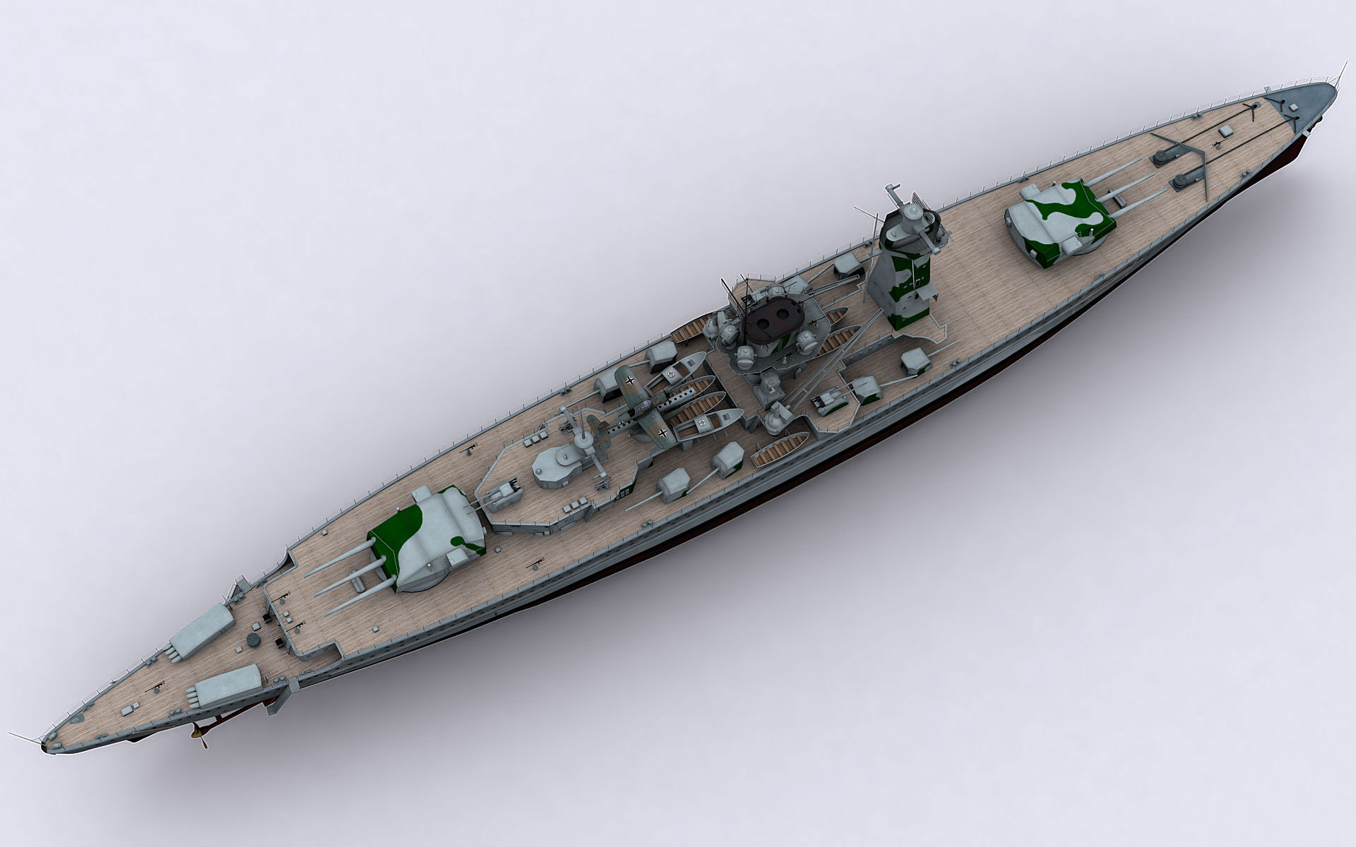 Admiral Graf Spee Battleship for FSX by Deltasim Studio