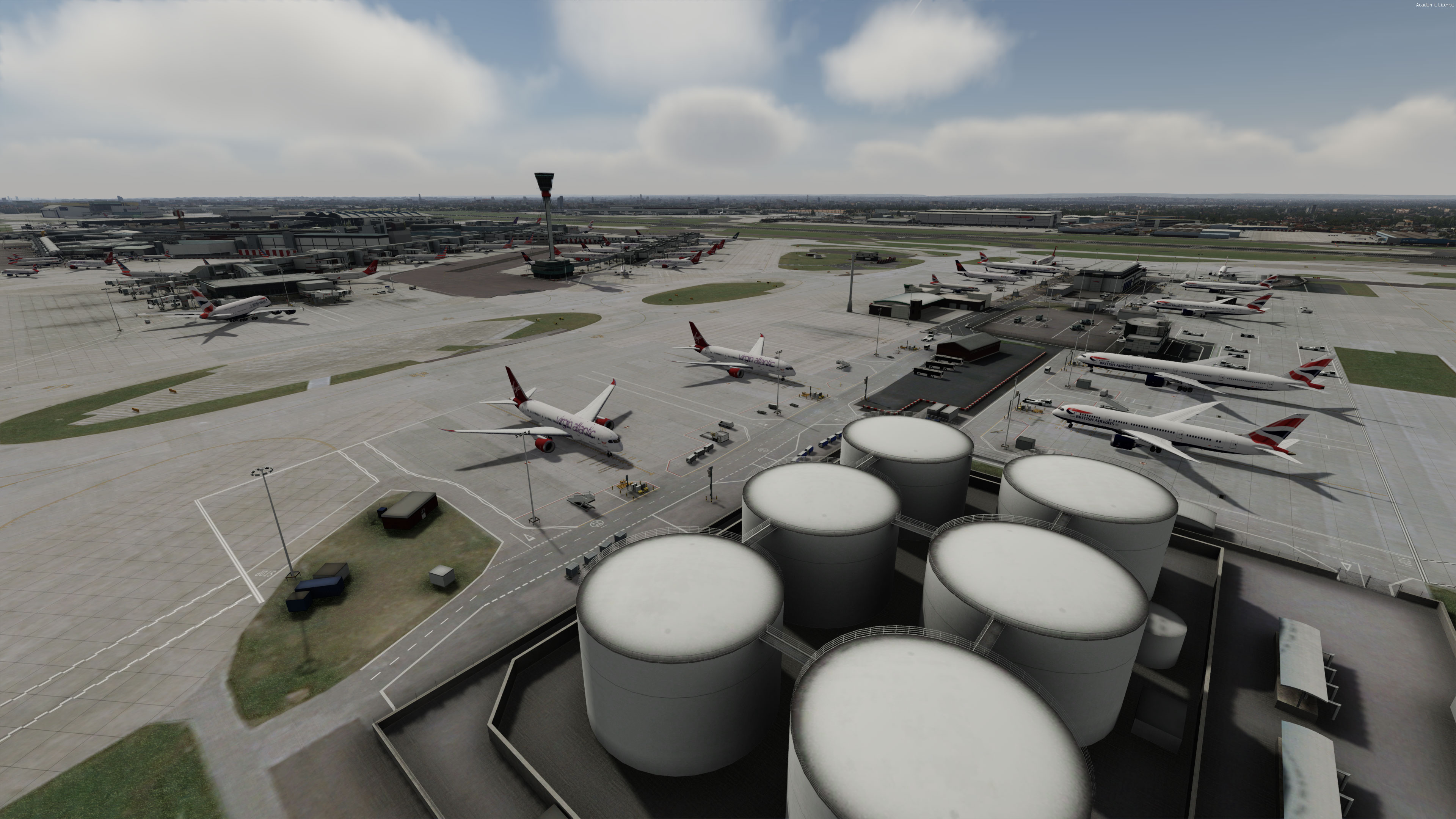 Mega Airport London Heathrow Professional Scenery for P3D by Aerosoft