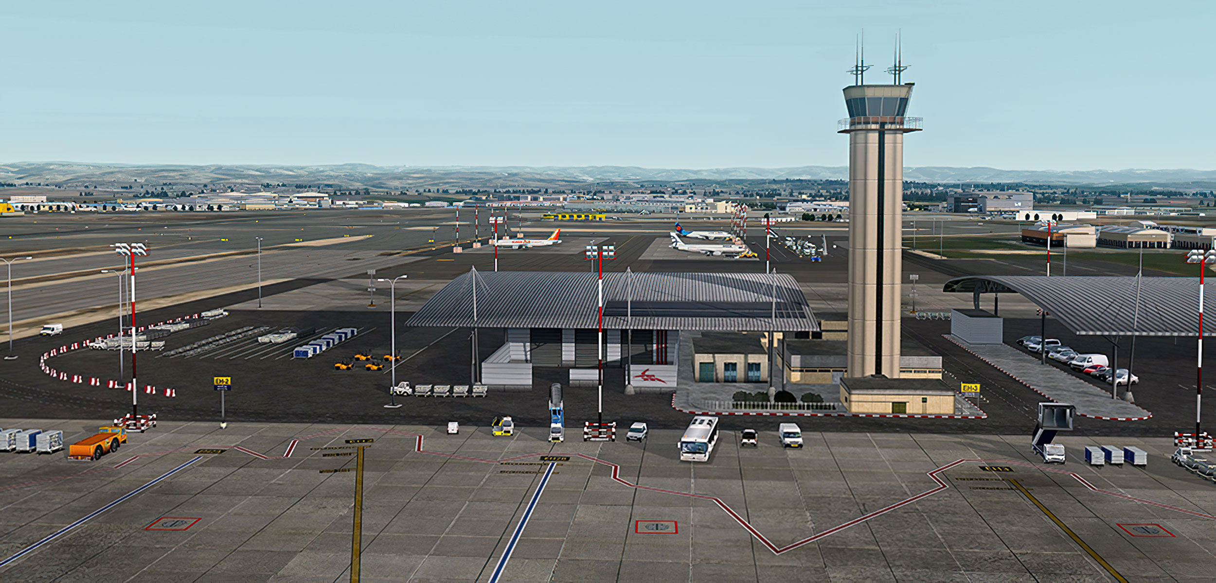 Mega Airport Ben Gurion Scenery for P3D by Aerosoft