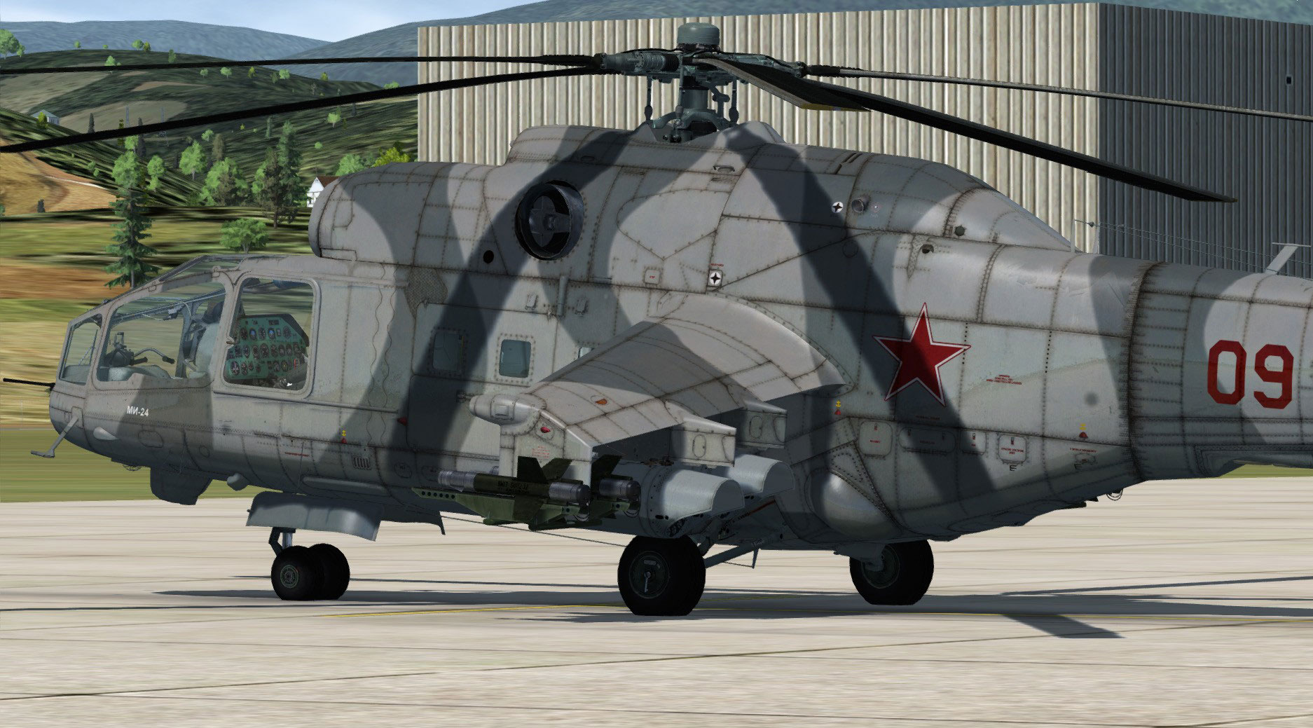 Mil Mi-24A Hind-B For FSX/P3D By Nemeth Designs