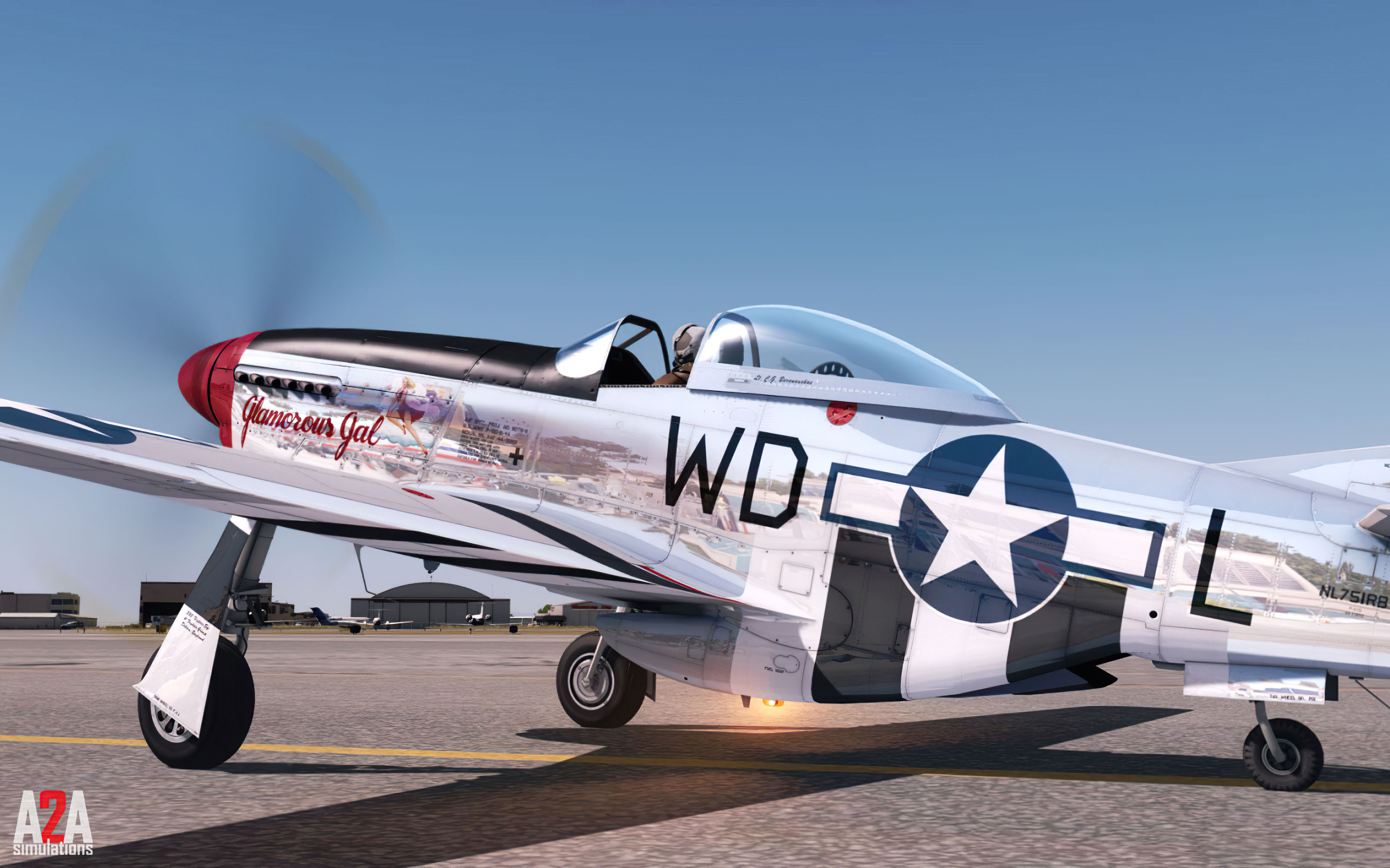 P-51 Mustang Civilian Accu-Sim for P3D/FSX by A2A Simulations