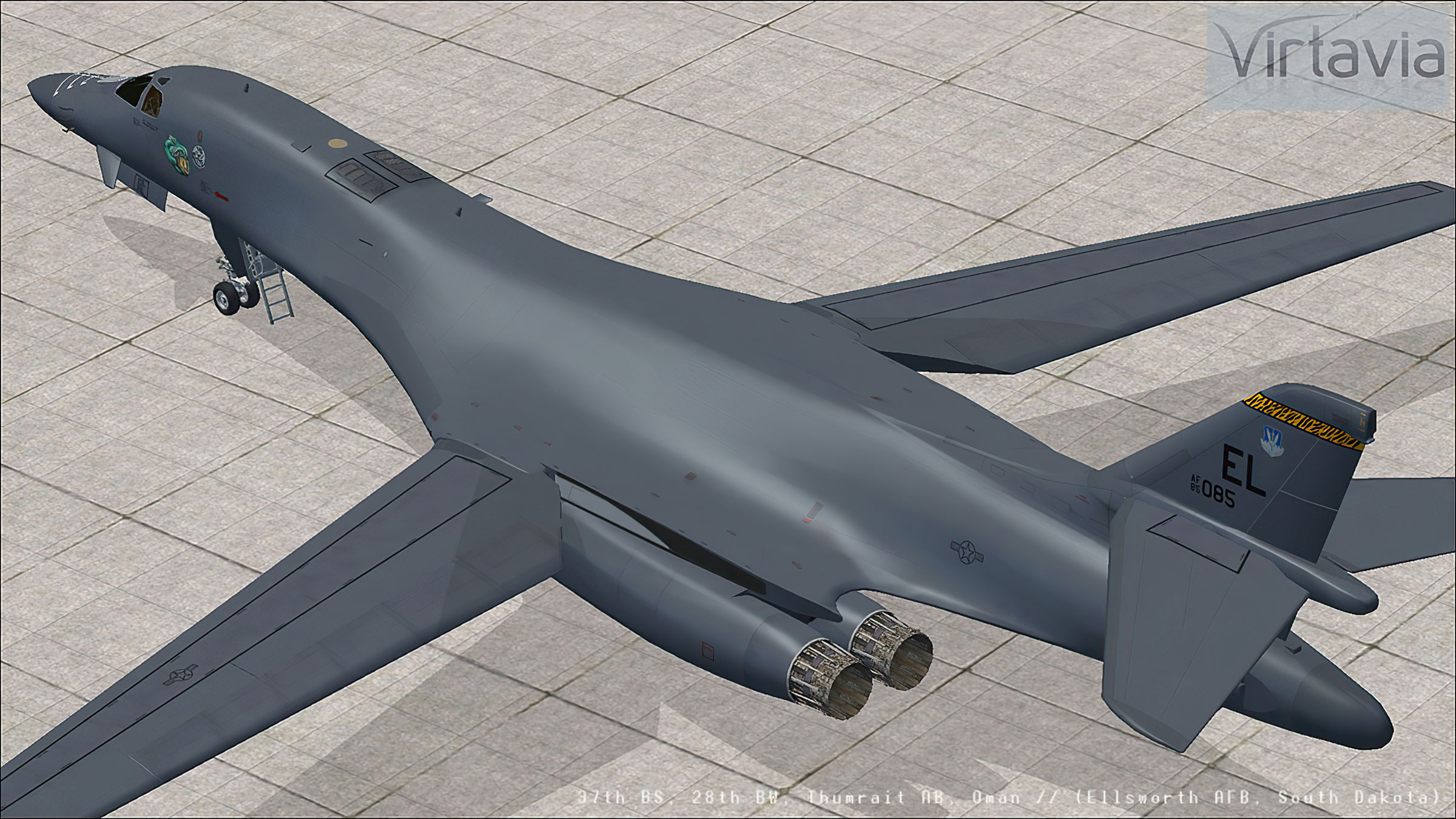 Rockwell B-1B Lancer For FSX By Virtavia