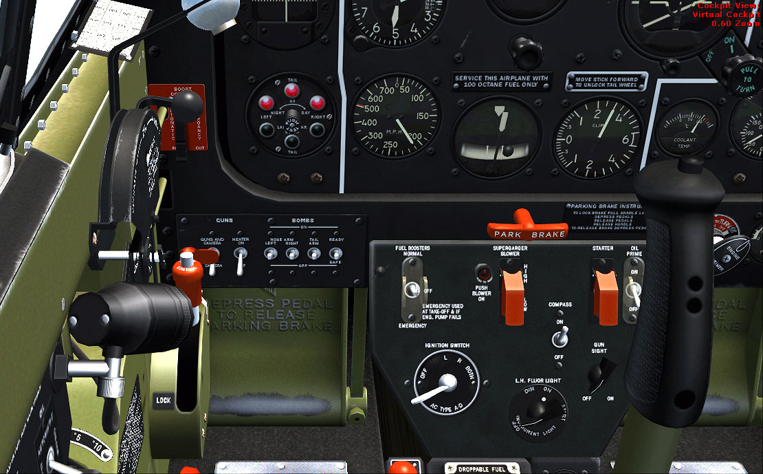 fsx acceleration p51 cockpit panel layout